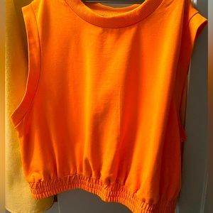 Orange Shein Skort Set